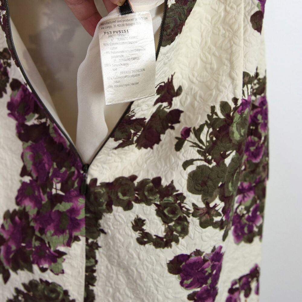 Giambattista Valli Paris Silk Cotton Dress Floral Size 38 XXS - Picture 8 of 11